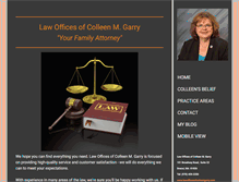 Tablet Screenshot of lawofficesofcolleengarry.com